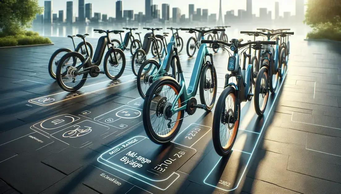 
Modelos Intermediários: Opções de Bicicletas Elétricas com Recursos Adicionais e Seus Preços